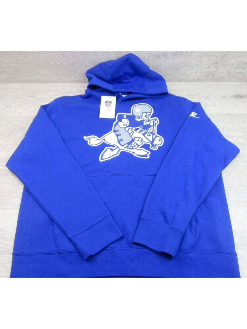 Nike Dallas Cowboys Rewind Retro Joe Club NFL Blue Hoodie Men's Size Medium NEW - Picture 2 of 15